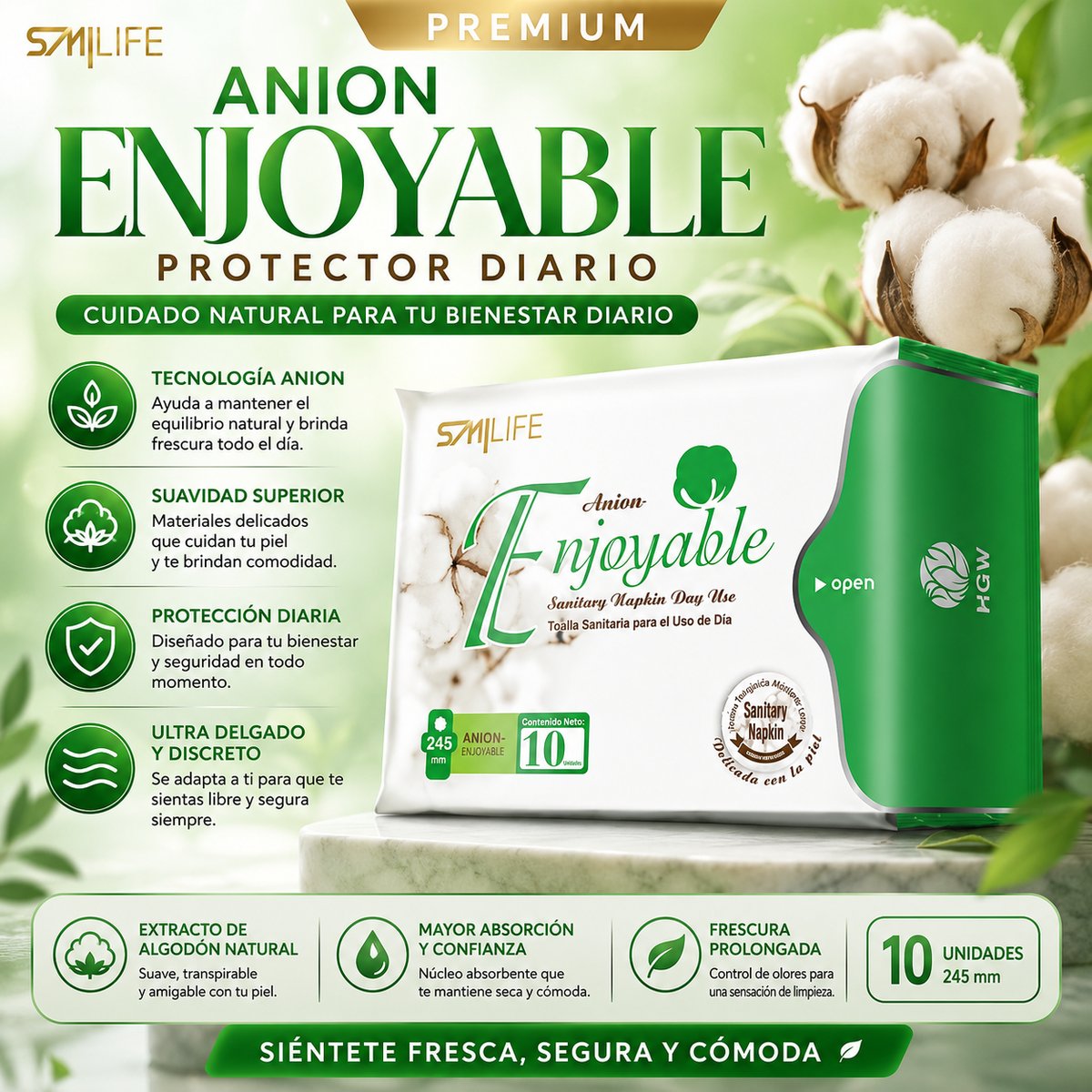 Anion Enjoyable Protector Diario Día